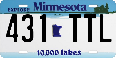 MN license plate 431TTL