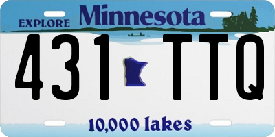 MN license plate 431TTQ