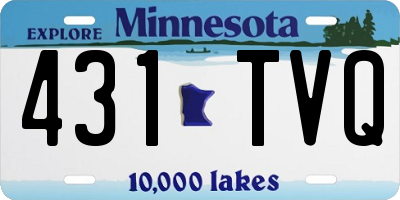 MN license plate 431TVQ