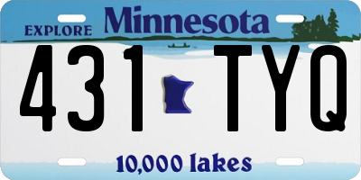 MN license plate 431TYQ