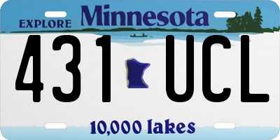 MN license plate 431UCL
