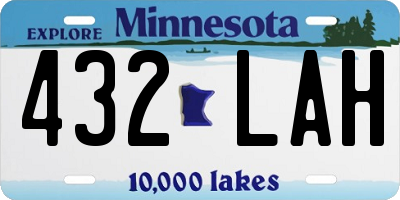 MN license plate 432LAH