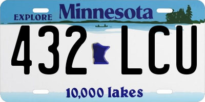 MN license plate 432LCU