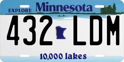 MN license plate 432LDM