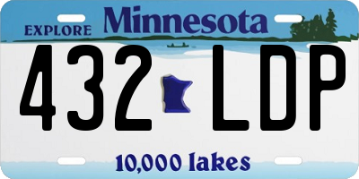 MN license plate 432LDP