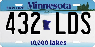 MN license plate 432LDS