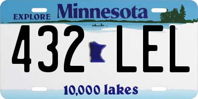 MN license plate 432LEL