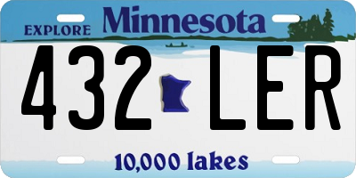 MN license plate 432LER