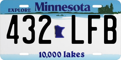 MN license plate 432LFB