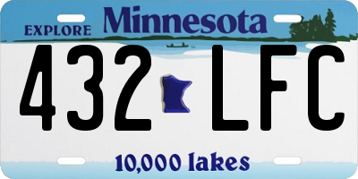 MN license plate 432LFC