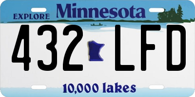 MN license plate 432LFD