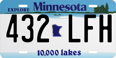 MN license plate 432LFH