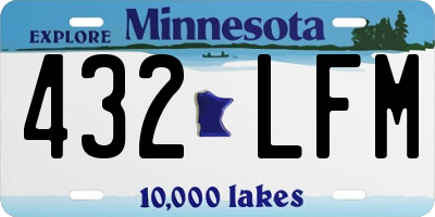 MN license plate 432LFM