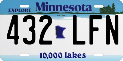 MN license plate 432LFN