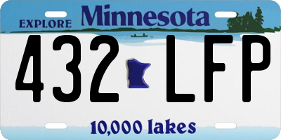 MN license plate 432LFP