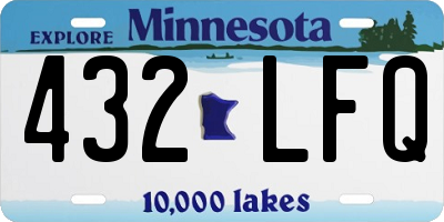 MN license plate 432LFQ