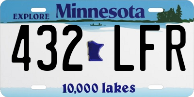 MN license plate 432LFR