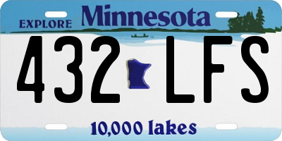 MN license plate 432LFS