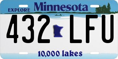 MN license plate 432LFU