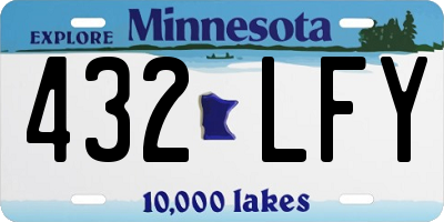 MN license plate 432LFY