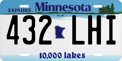 MN license plate 432LHI