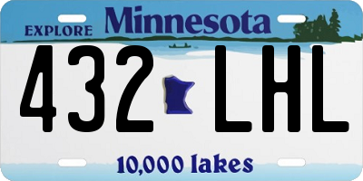 MN license plate 432LHL