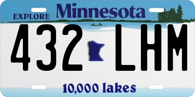 MN license plate 432LHM