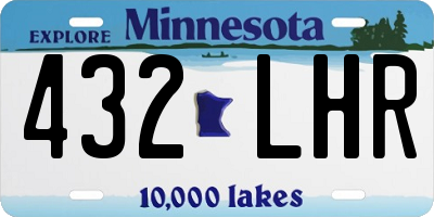 MN license plate 432LHR