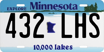 MN license plate 432LHS