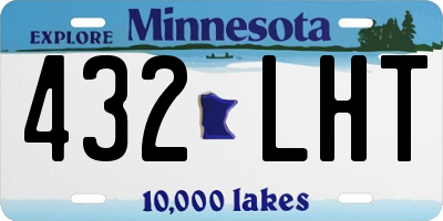 MN license plate 432LHT