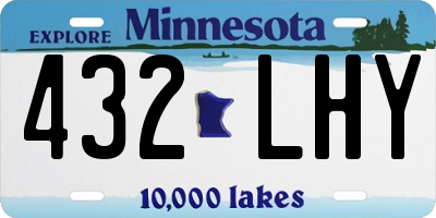 MN license plate 432LHY