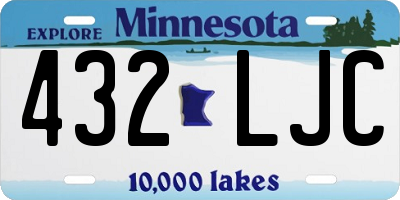 MN license plate 432LJC