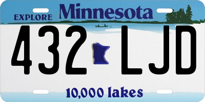 MN license plate 432LJD