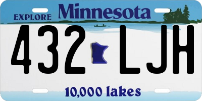 MN license plate 432LJH