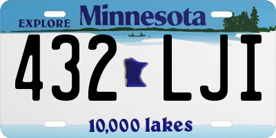 MN license plate 432LJI