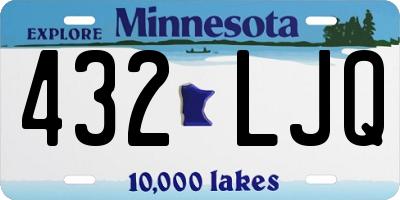 MN license plate 432LJQ