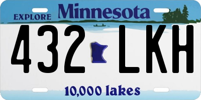 MN license plate 432LKH