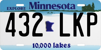 MN license plate 432LKP