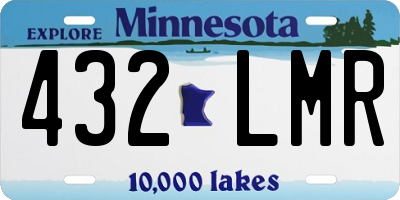 MN license plate 432LMR