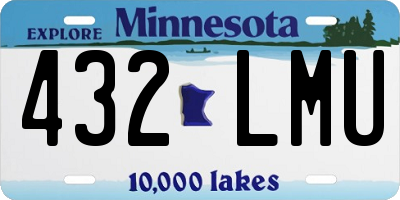 MN license plate 432LMU