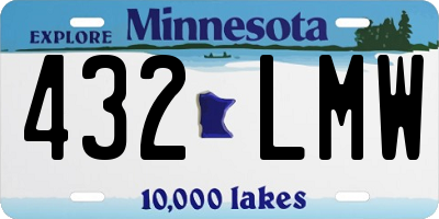 MN license plate 432LMW