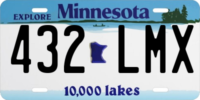MN license plate 432LMX