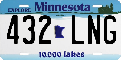 MN license plate 432LNG