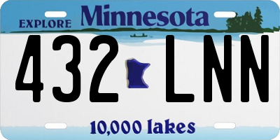 MN license plate 432LNN