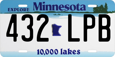 MN license plate 432LPB