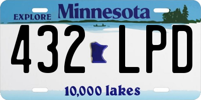 MN license plate 432LPD
