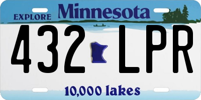MN license plate 432LPR