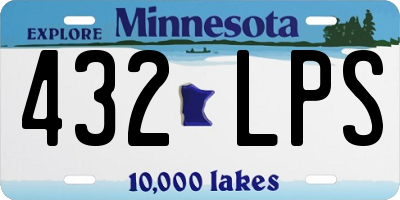 MN license plate 432LPS