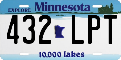 MN license plate 432LPT