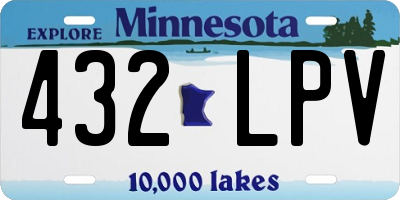 MN license plate 432LPV